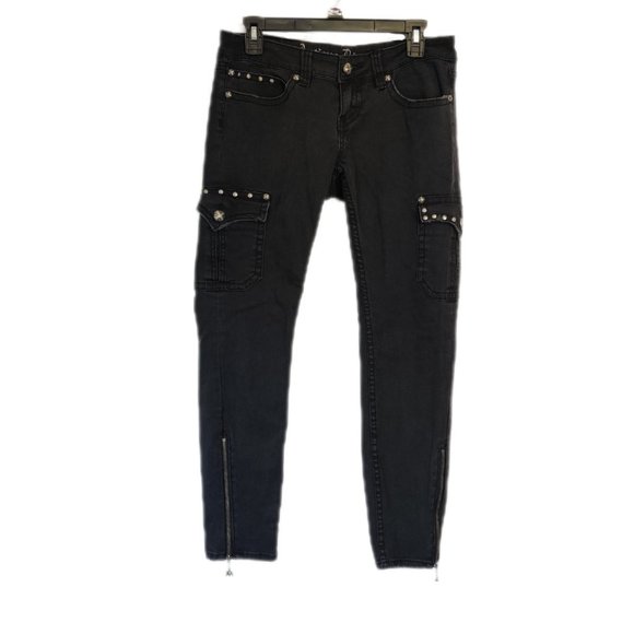 Antique Rivet Jeans Antique Rivet Ankle Studded Cargo Skinny Jeans